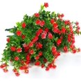 thumbnail image 4 of Artificial Fake Flowers Outdoor, Fake Plastic Greenerywedding Farmhouse Decor 8 Pcs Red Lotus, 4 of 5
