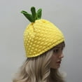 thumbnail image 3 of Jiibva Pineapple Hat Cute Beanie Crochet Hat Women Fruits Knitted Winter Headgear Halloween Christmas Clothing Accessories, 3 of 7