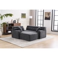 thumbnail image 2 of Dark Gray Fabric Sofa - Deeper Seat Depth - Home Entertainment - Relaxing with Guests, 2 of 5