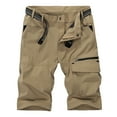 thumbnail image 3 of IROINNID Men's Outdoor Cargo Shorts, Flat-Front Breathable Elastic Bermuda Shorts Active Wear, 3 of 3