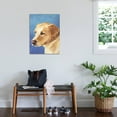 thumbnail image 2 of Art.com Dog Portrait, Yellow Lab Art Print by Jill Sands, 24" x 32", 2 of 3