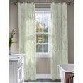 thumbnail image 4 of Sage Green Branches Sheer Curtains 84 Inch Length 2 Panels Set for Living Room/Bedroom, Vintage Art Farmhouse Kitchen Curtains Grommet Semi-Sheer Curtains Drapes Voile Window Treatments 42"x84"x2, 4 of 7