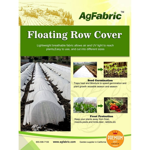 Agfabric 1.5 oz Floating Row Cover and Plant Blanket for Frost