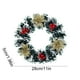 thumbnail image 3 of Artificial Winter Wreath Christmas Wreath Artificial Hanging Wreath Suitable For Front Door Fireplace Stair Railing Christmas Party Decoration, 3 of 6