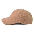 thumbnail image 5 of 2021 new lamb wool solid color baseball cap cap outdoor sun hat wholesale, 5 of 5