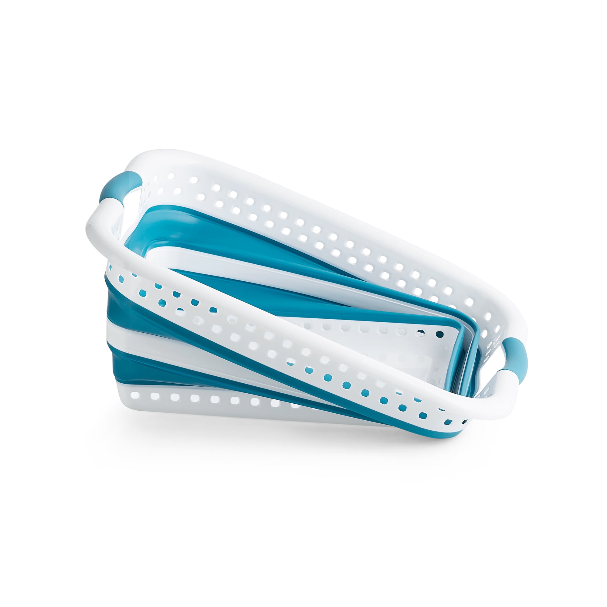Around The Home Collapsible Laundry Baskets, Teal