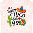 thumbnail image 4 of Inktastic Happy Cinco De Mayo Sombrero, Cactus, Flowers T-Shirt, 4 of 5