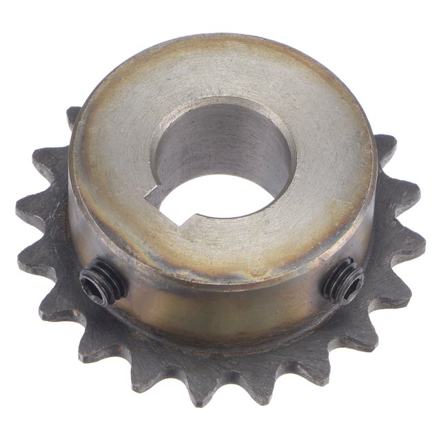 Uxcell Roller Sprocket B Type, Single Strand Pitch, C45 Carbon Steel Keyway with Set Screws 14mm