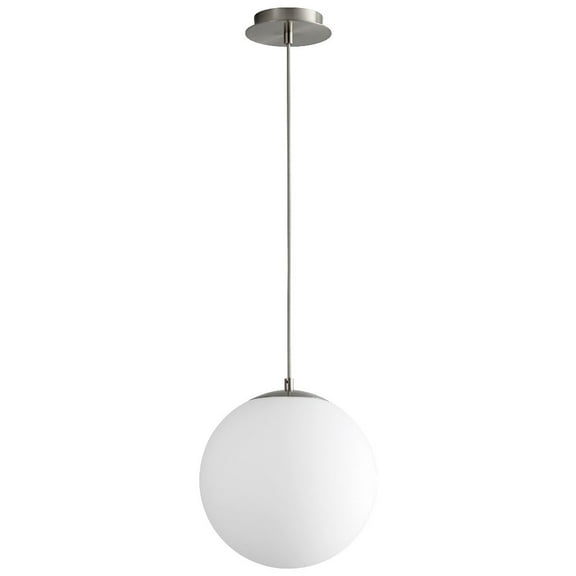 12 Inch 120V 8.2W 1 Led Pendant-Satin Nickel Finish-3000 Color Temperature Oxygen Lighting 3-673-24