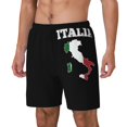 thumbnail image 5 of Mens Italy Map Flag Swimming Trunks with Compression Liner Beach Quick Dry Swim Shorts, 5 of 6