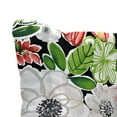 thumbnail image 4 of Jordan Manufacturing 24" x 24" Tamani Black Floral Square Tufted Outdoor Deep Seat Chair Back Cushion with Fabric Button (2 Pack), 4 of 10
