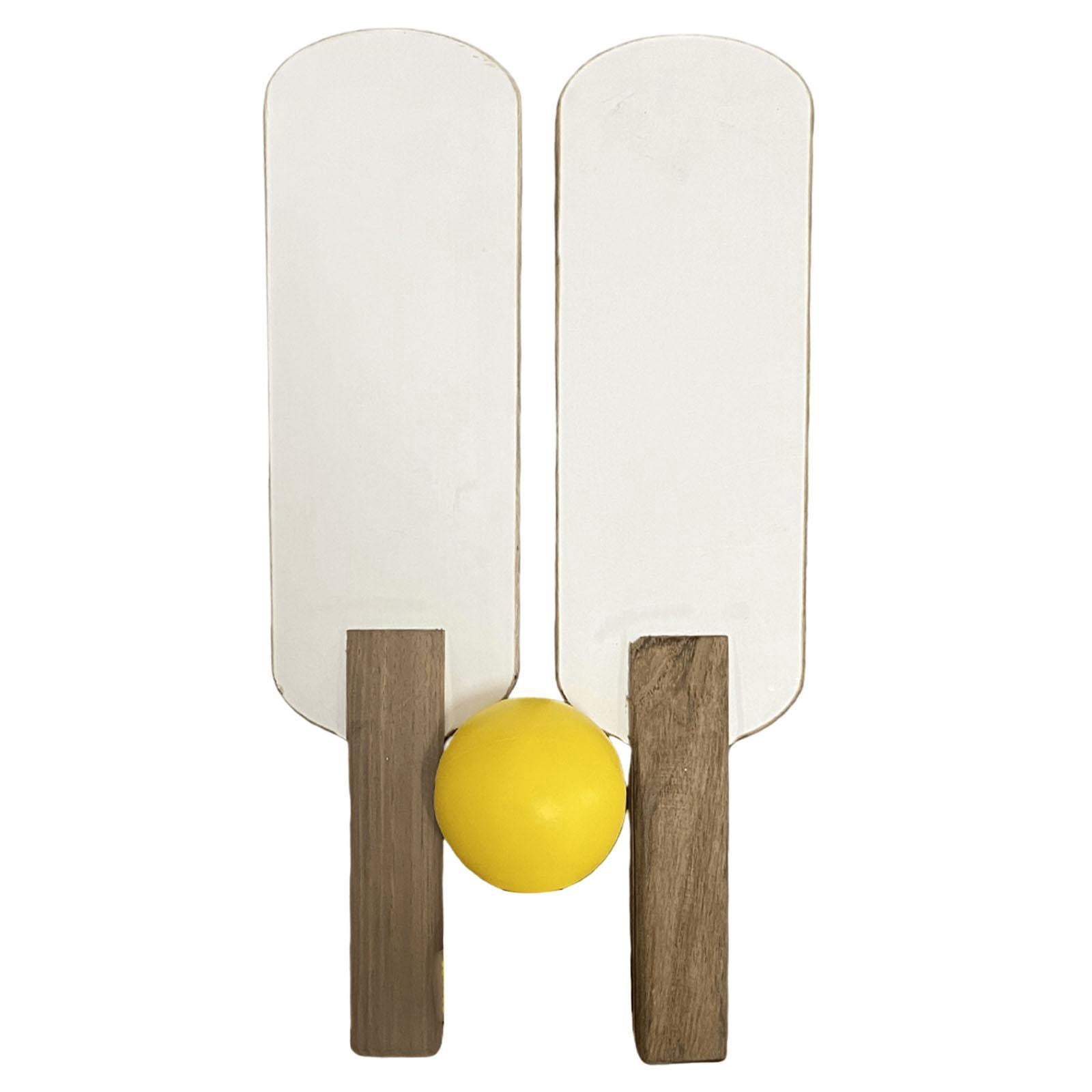 DimyFew 2 Pieces Sightless Table Tennis Racket Accessories with Ball Gift Premium Sounds 1 Ball