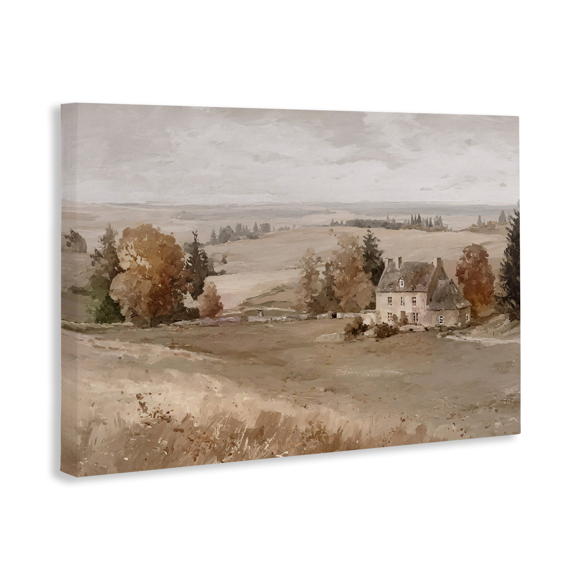 Stupell Industries Quaint Cottage in Countryside Canvas Wall Art, design by Jacky Ngan