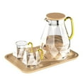 thumbnail image 5 of STP Goods  2.1Qt Borosilicate Glass Pitcher w/Bamboo Lid - 2.1 Qt, 5 of 8