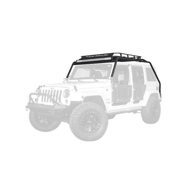 Body Armor 20072018 Fits Jeep Wrangler Windshield Light Bar JK6126