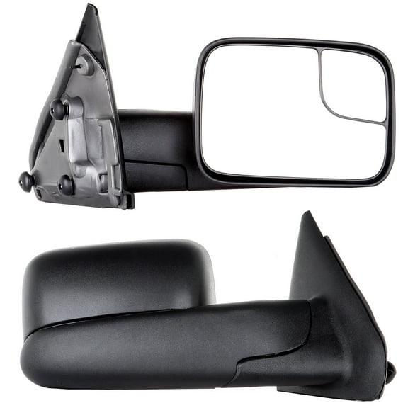 ECCPP Towing Mirrors for 03-08 for Dodge for Ram 1500 2500 3500 Truck Black Manual Mirrors