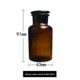 thumbnail image 6 of Reagent Bottle, 30/60/125/250/500ml Brown Wide-Mouth Reagent Bottle Storage Jar Lab Supplies, 6 of 7
