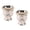 Silvery white, variant on AOOOWER 1Pair Antique Zincs Alloys Rose Goblets 30ml For Liqueur Tasting And Display
