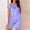 *Purple, variant on Women's Square Neck Ruffle Trim Pajama Set, Short Sleeve Top and Shorts Loungewear Dark Blue,Women's Plus Free Size