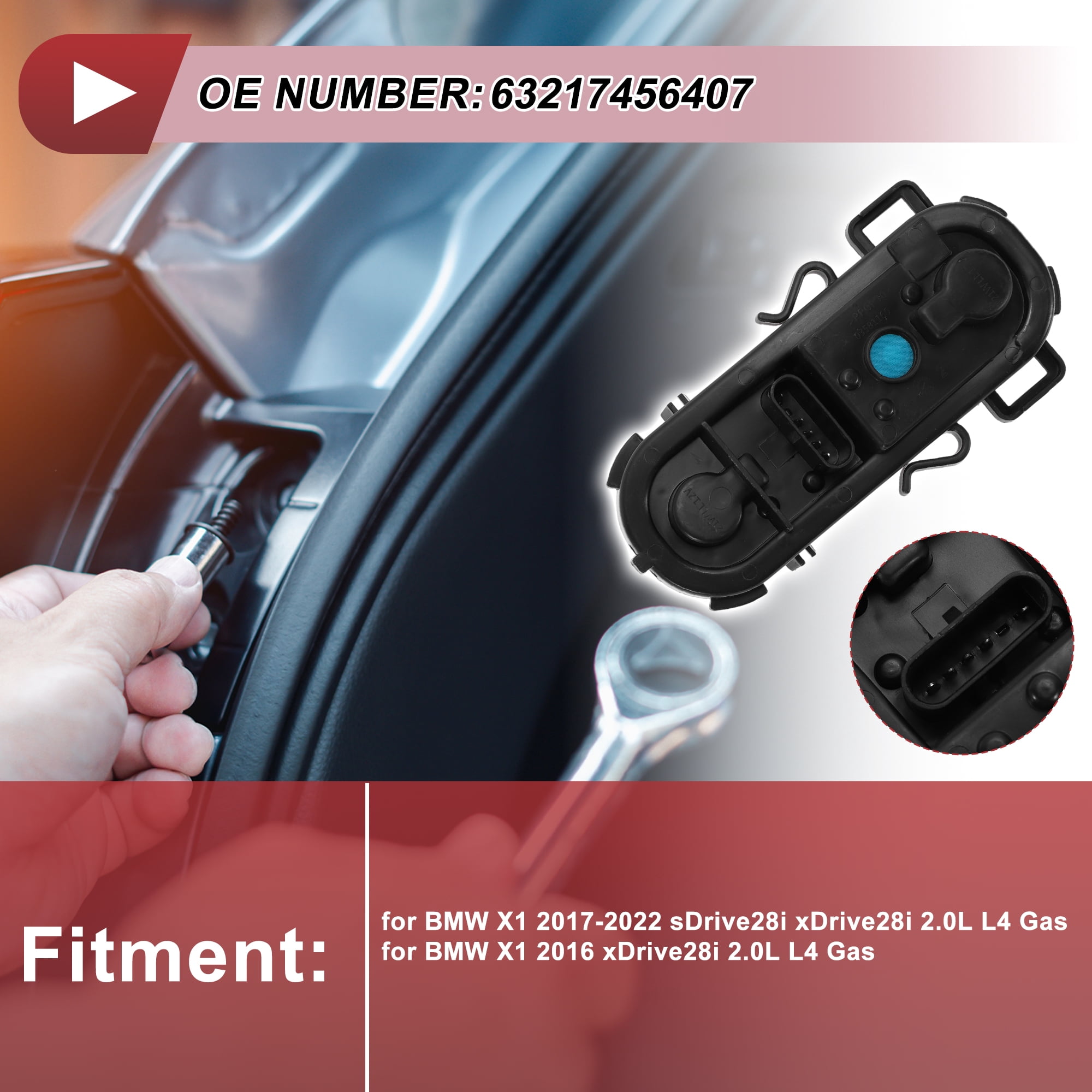 Unique Bargains 63217456407 Tail Light Lamp Socket for BMW X1 2017-2022 sDrive28i