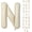 Cream Letter-n, variant on 40 Inch Giant Cream N Foil Balloon - Big Single Alphabet A-Z Balloons, Helium for Birthday, Baby Shower, Wedding, Anniversary Party Decoration