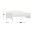 thumbnail image 4 of Hillsdale Staci Traditional Arched Wood Full Daybed, Classic White, 4 of 15