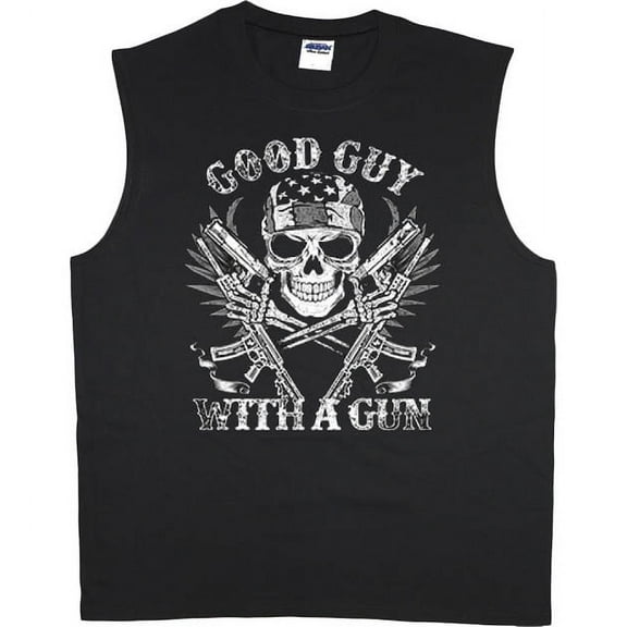 Good Guy Skull Sleeveless T-shirt Muscle Tee