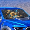 thumbnail image 4 of Xixirimido Car Windshield Sun Shade Foldable Sun Visor for Front Window Sunshade Universal Fit Most Truck SUV Vans Car Interior Accessories, Butterfly Sunflower Starry Night, 4 of 8
