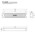 thumbnail image 4 of Saftron P-LS-20-W Swimming Pool Ladder Replacement Step for 1.90" OD Rail, White, 4 of 4