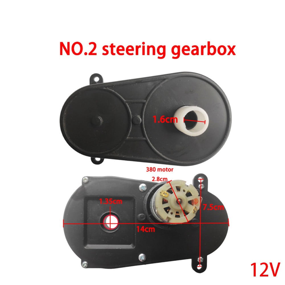 6V/12V Gear Box Electric Motor Steering Gearbox For Children Kids Car Parts