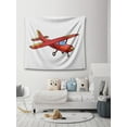thumbnail image 2 of Awkward Styles Nursery Tapestry Wall Hanging Red Aeroplane Home Decor, 2 of 2