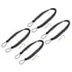 thumbnail image 1 of Uxcell 4Pack 23" Sujetadores de cortina trenzados con ganchos, negro/plata, 1 of 6