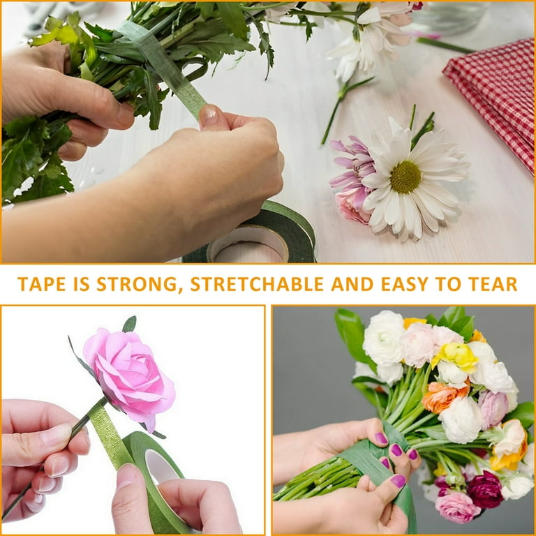 Fadoub Floral Tape and Wire, Floral Arrangement Kit, with 26 Gauge Floral  Wire Stem 22 Gauge Paddle Floral Wire Waterproof Floral Tape and Wire