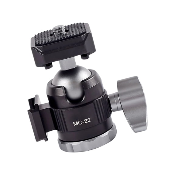 Adjustable Aluminum Tripod Stand for DSLR/Mobile, 6kg Load, 20-140mm Height, 122g Ultra-Portable
