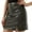 Dark Gray, variant on Sngxgn Women High Elastic Waist Pleated Skirt Mini Swing A-line Skirts(Green,XXL)