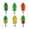 thumbnail image 4 of QualitChoice 1/2/3/5 Fish Lure Artificial Bait 8cm Workmanship Compact Size No Burrs Exquisite Rotating Lures Fishing Tackle Green-yellow 1 Pc, 4 of 6