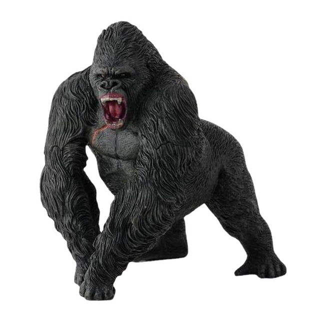 Juguetes de gorila de montaña King Kong, figura de Animal realista que camina, gorila salvaje