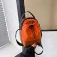 thumbnail image 2 of Beautynvta Small Sling Crossbody Bag for Women, Casual Small Square Bag, Canvas Shoulder Bag with Adjustable Strap, Lightweight Handbag for Outdoor Travel, Orange, 2 of 6