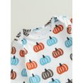 thumbnail image 6 of Bagilaanoe Newborn Baby Girl Boy Halloween Sleeping Bags Pumpkin Print Long Sleeve Swaddle 0-6M Infant Sleep Sack + Hat, 6 of 8