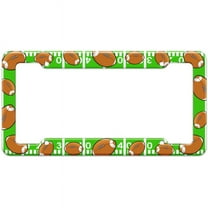 Football Field Pattern License Plate Frame