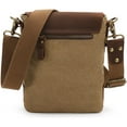 thumbnail image 2 of Mens Canvas Shoulder Bag Small Crossbody Retro Messenger Bag Satchel, 2 of 9