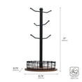thumbnail image 3 of Pfaltzgraff Anvil Metal Wire Cage Mug Tree Holder, Black #5297386, 3 of 6