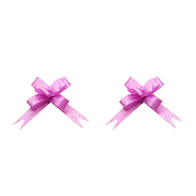 Advancent 200 Pieces Packing Pull Bow Ribbons Style Decoration Wrapping DIY Supplies Reusable Party Decor Present for Birthday Saving Time rosa violeta claro 2Conjunto