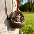thumbnail image 5 of Luoshdecor Christmas Animal Ornament,Cute Sloths Sleeping Forest Holiday Decoration for Tree Pet Lover Friends Gift 4 in, 5 of 6