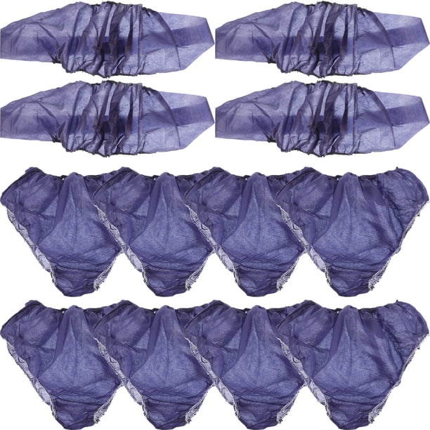 WORGEOUS 50 piezas de ropa interior desechable de ropa interior no tejida buques de chisporro