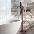 thumbnail image 4 of JERFIT Oil Rubbed Bronze Freestanding Tub Filler with Hand Shower, 3.9 GPM Modern Bathroom Faucet for Bathtub, 4 of 7