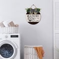 thumbnail image 4 of Eveokoki 12" The Laundry Room Loads of Fun Sign Rustic Wooden Plaque Wreaths for Wall Door Funny Decor Vintage Hanging Sign for Laundry Room Wash House Farmhouse, 4 of 5