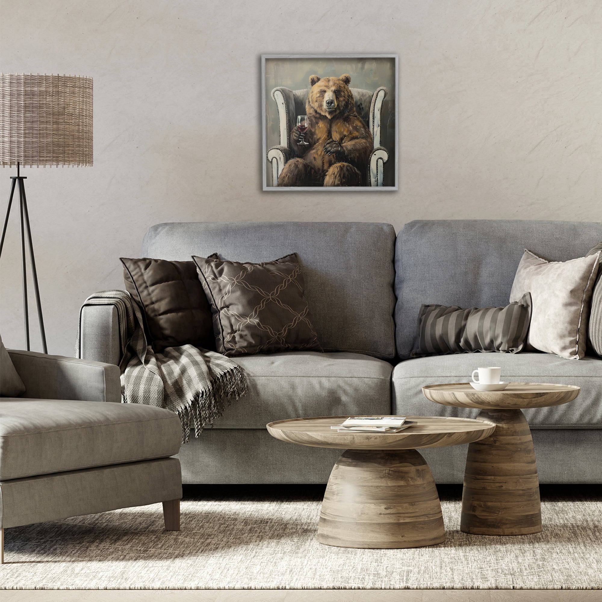 Stupell Industries It Was A Rough Day Gray Framed Giclee Art, design by Tina LeCour