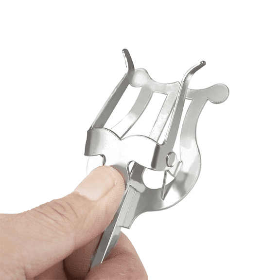 Saxophone Music Clip Alto Saxophone Marching Music Clip Portable Music Clip (Long) Silver