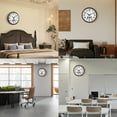 thumbnail image 3 of TIMESS 13" Digital Wall Clock with Brown Wood Grain Frame, Calendar and Temp Display, Silent Quartz, 3 of 7